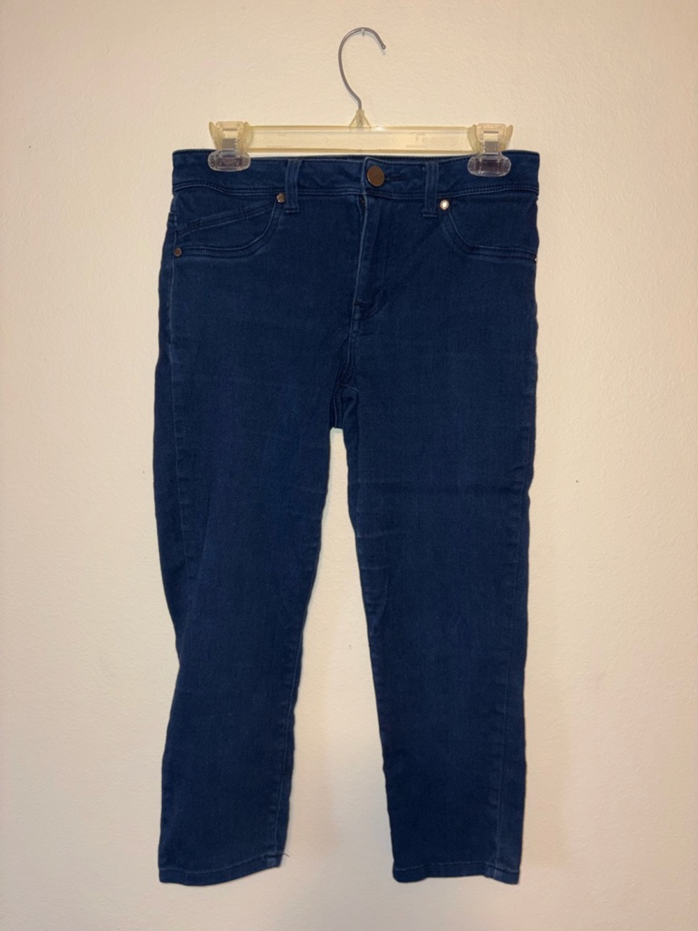 1822 Denim Navy Slim Jeans Size 8 Women Capris